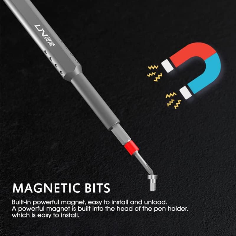 44 U 1 odvijač Set Precision Hex Magnetic Bits Bits komplet ručni alati za popravak kućanstva za računalo satom Grey