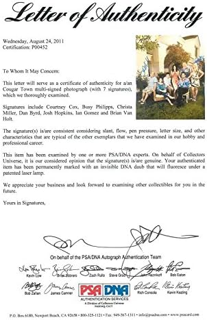 Cougar Town Cast Courteney Cox Potpisao je autentični 11x14 Foto PSA/DNA P00452