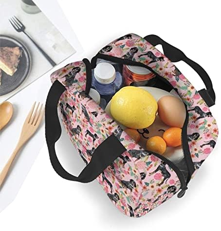 Kutija za ručak s cvjetnim uzorkom, izolirana termalna vrećica za ručak, vrećice za ručak s patentnim zatvaračem za odrasle, medicinske