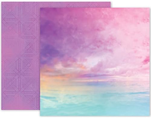American Crafts Pink Paislee Summer Lights 25 Pack od 12 x 12 inča dizajna papira 2, 25 komada