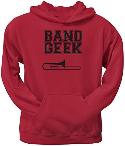 Bend geek trombone crvena kapuljača za odrasle