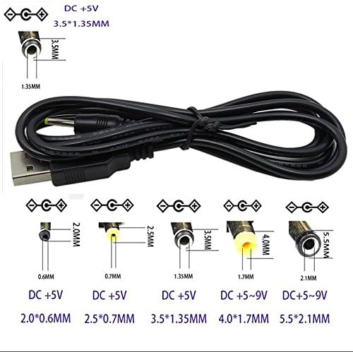 Priključni kabel za povezivanje s 3,5 mm/1,35 mm istosmjernim kabelom za napajanje s 5-voltnom istosmjernom utičnicom