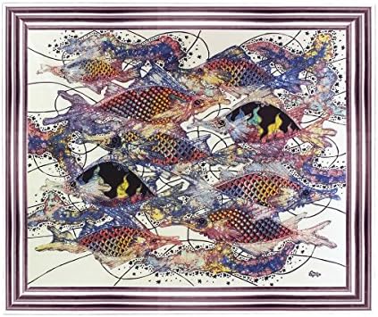 Batik umjetnička slika, 'riba i prosperitet' Agung