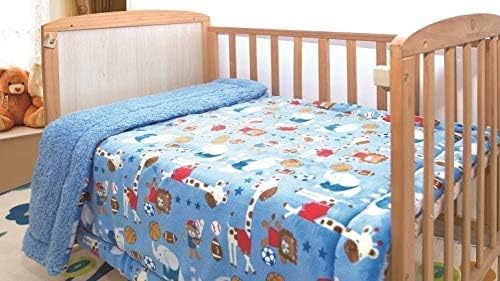 Elegantan dizajn kućnih dječjih pruga s plavim dinosaurima, mekana i topla deka za dječake s printom, kolica ili dječji krevetić ili
