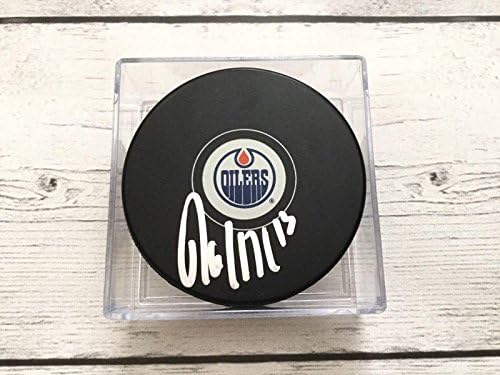David Descharne potpisao je hokejaški pak Edmonton Oilers s potpisom a - NHL Pakovi s autogramima