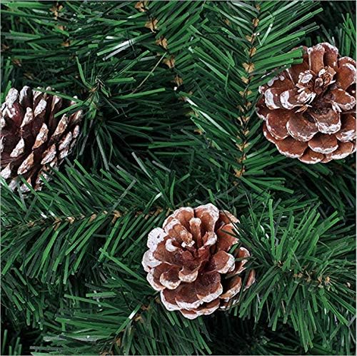 Boja prirodni božićni privjesak privjesak stablo pineta 6pcs prirodni dekor za dom stakleni kristali