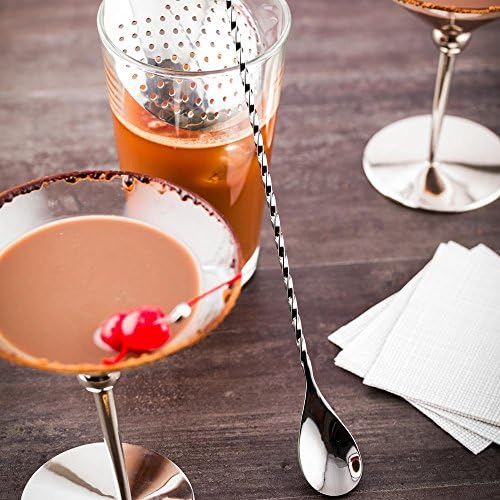 Restaurant softver 12 -inčni barspoon od nehrđajućeg čelika: Savršeno za profesionalne barove ili kod kuće - Spoon Silver Micking Spoon