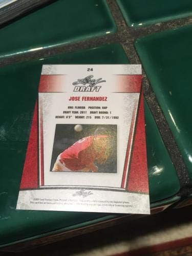 Jose Fernandez 2011 Silver Rookie Card List Silver potpisano - MLB autogramirane bejzbol kartice