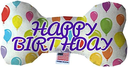 Mirage Pet proizvod Sretan rođendan baloni nadjev besplatno 6 -inčne igračke za pse od kostiju