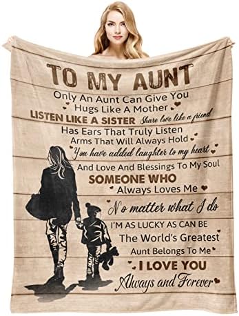 Teti Pokloni od nećakinje, Pokloni za tetu pokrivač 60 x50, darovi tetke od nećaka, najbolja tetka ikad pokloni, poklon tetke rođendan,