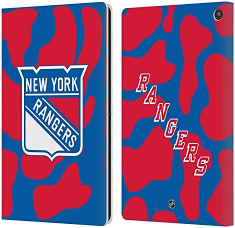 Dizajn glavnih slučajeva Službeno licenciran NHL Polovica u nevolji New York Rangers Leather Book Novelet Cover Cover Compatibible