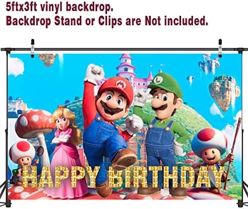 Pozadina sretan rođendan Pozadina za fotografiranje Tema Video igre banner za rođendansku zabavu pribor za djecu dječaka 5 ' 53ft …