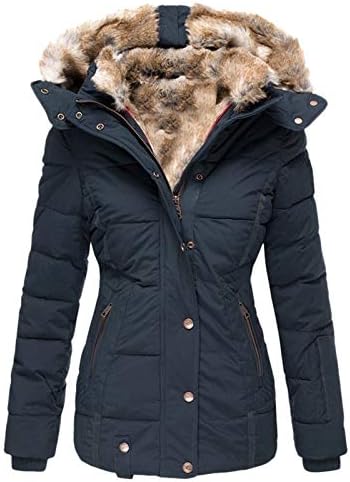 Prdecexlu kaputi s dugim rukavima za žene encanto plus matična jakna zima zip debeli udobnost solidne boje kapuljača