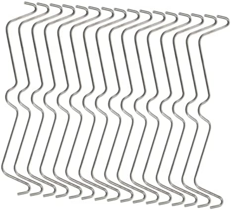 Healeved 50pcs perforirana ploča za učvršćivanje kopča metalna ploča metalna polica nosači od nehrđajućeg čelika s kuke s držačima