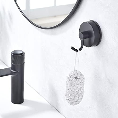 Doubao 4 PCS Crni vakuumski usisavanje šalice kuka bez udara na zidne vješalice za ručnike za ručnike Tuš kuka Kuka kuća za kupatilo
