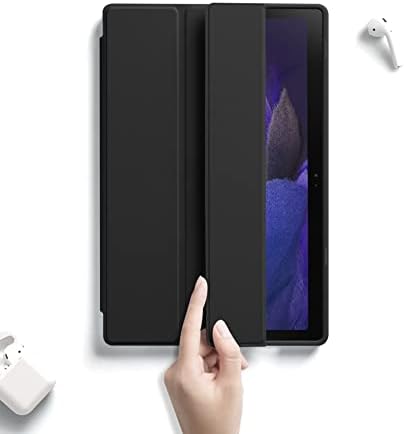 Leijue Clear Slučaj za Samsung Galaxy Tab A8 10.5 2022, akrilni prozirni stražnji poklopac, Ultra Slim Triflold Stand PROVEN PREDNJI