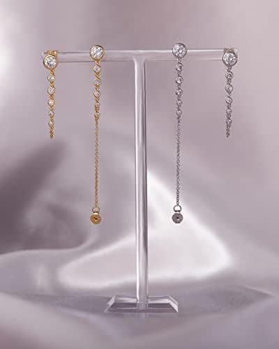 Viseće naušnice za žene-slatke dizajnerske naušnice za žene, modne naušnice od zlatnog lanca i viseće naušnice od srebra