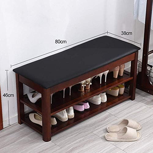 HTLLT Izdržljive police 2 slojeva drvena klupa za odlaganje cipela, Nordic Home cipela, ulaz u dnevnu sobu spavaća soba, jednostavno-2