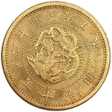 Utiskivani japanski meiji deset godina Zlatni memorijalni novčić Micro CollectionCoin Zbirka Komemorativna kovanica