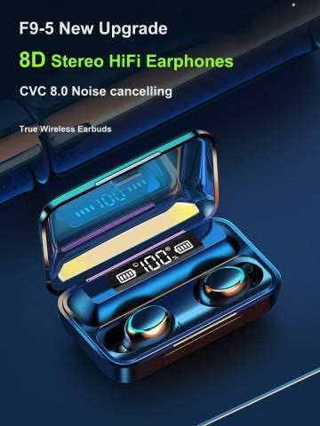 APS F9-5 SHARPHOLE s bežičnim futrolom za punjenje TWS vodootporne stereo slušalice u uhu ugrađenom u mikrofoni 5.0 Sportske igračke