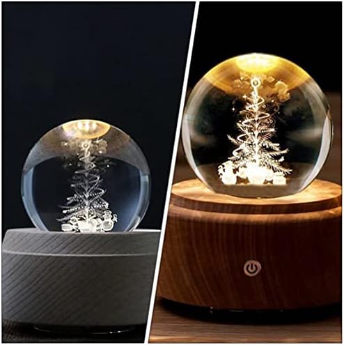Toyandona rezbarenje kristal s projektiranjem lopte lagana noćna kutija glazbena kutija 3d staklo božićno drvce kristalna lopta figurica