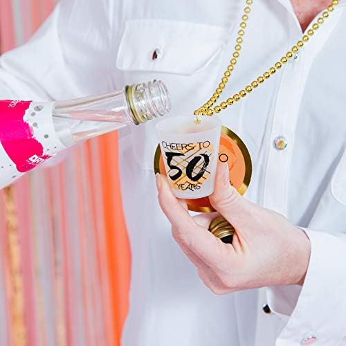Ogrlica od čaše za 50. obljetnicu tvrtke, 3 komada, narančasta