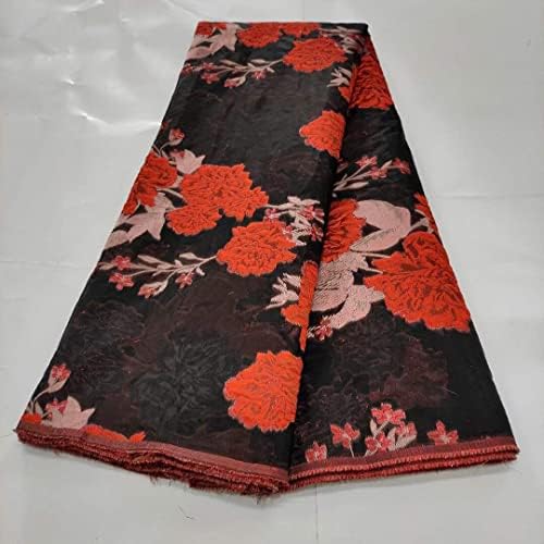 Najnovija brokatna žakard čipkasta Tkanina od crvenog zlata, Francuski til, Afrička Nigerijska čipkasta tkanina za haljinu, čipkasta