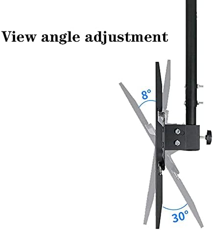 TV zidni nosač Strop TV nosač, podesivi zidni stropni TV nosač, teleskopska podešavanje visine, za 26-60 inčni ravni i zakrivljeni