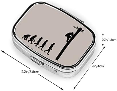 Evolucija linijskog kvadrata mini tableta Medicina Metal Organizator Prijateljska prijenosna tableta futrola