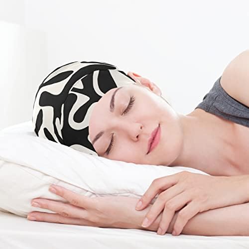 Žene modno beanie lubanje kapice kapice kaputa poklopac kose, apstraktni uzorak elastična noć za glavu za spavanje radna kapa