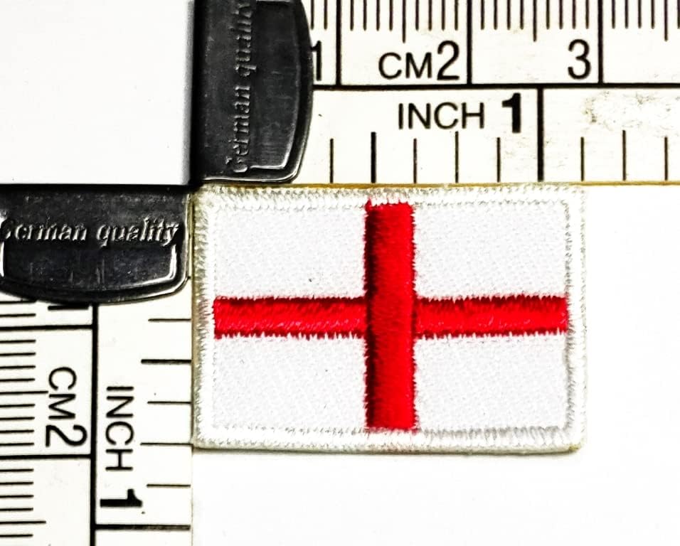 Ubrus od 0,6 do 1,1 inča. Mini zakrpa za zastavu Engleske, zastava zemlje, vezena aplikacija, amblem uniforme, vojna taktička zakrpa