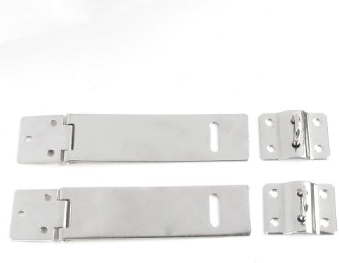 Aexit 2 set locks & hasps i hasps 4,1 dužina ormara za ormariće hardver za srebrni ton sigurnosti hasps padlock kopča