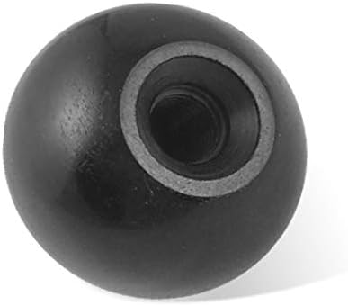 X-DREE 27/64 Rupa za navoje Crna plastična 40 mm dia ručka kuglica (filo filettato '27/64 '' filettato u plastici nera 40 mm con manico