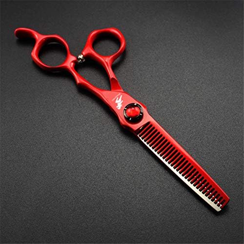 Profesionalne frizerske škare postavljene 6,0 inčni crveni nehrđajući čelik rezanje škara salona SALON SALING SLESSORS BARBERS Alat