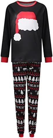 Božićna pidžama za obiteljski odgovarajući obiteljski Djed Mraz Claus šešir PIJAMA SET PJS HOSPILJENJE KONGS OBITELJI JAMIES