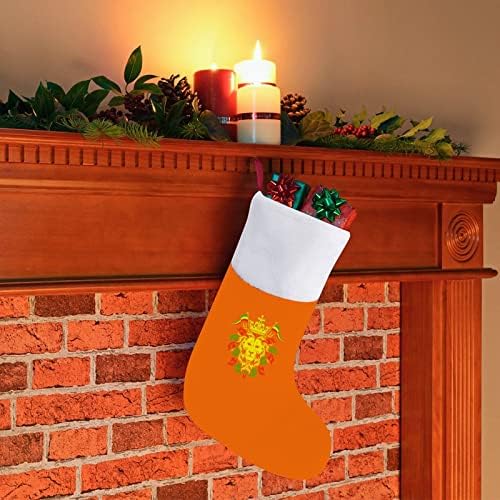 Rasta Lion Božićne čarape crveni baršun s bijelim bombonskim vrećicama božićni ukrasi i pribor za obiteljsku zabavu