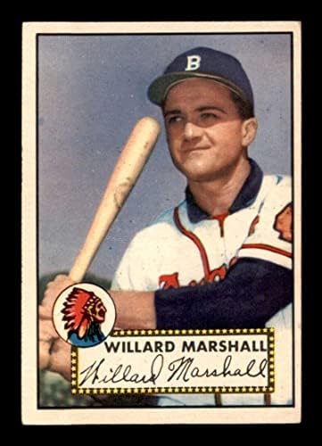 96 Willard Marshall - 1952 Topps bejzbol kartice Ocjenjivanje ex - bejzbol ploča s autogramiranim vintage karticama