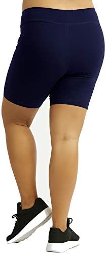 Popularne kratke hlače za žene plus veličina - meke pamučne biciklističke kratke hlače. Izvrsna teretana, vježbanje, trčanje, joga
