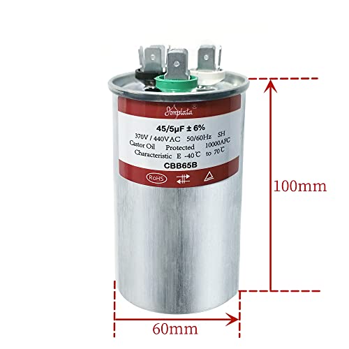 Kondenzator izmjenične struje 965 45/5 UF 6% 370v/440V izmjenični napon kondenzator zraka za pokretanje s izravnim hlađenjem ventilator