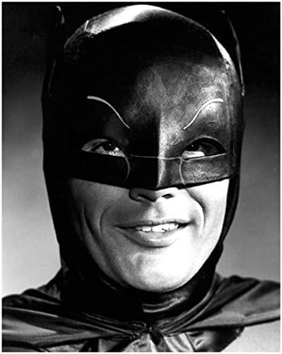 Adam West kao Batman Close Up Head snimljen s velikim osmijehom 8 x 10 inča fotografije