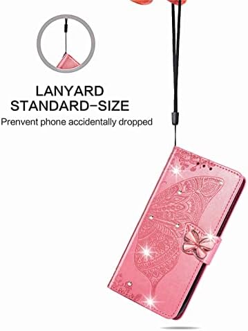 Prvi put je kompatibilan sa Apple iPhone 14 Pro Max torbica Glitter Bling sa stand-držač za kartice Kožna flip torbica-novčanik Diamond