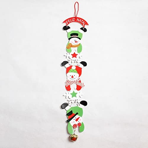 Mačka ljubavnika poklon božićni snjegović sa zvonom božićni snjegović privjesak božićni ukrasi zapečajuća svjetla za vrata