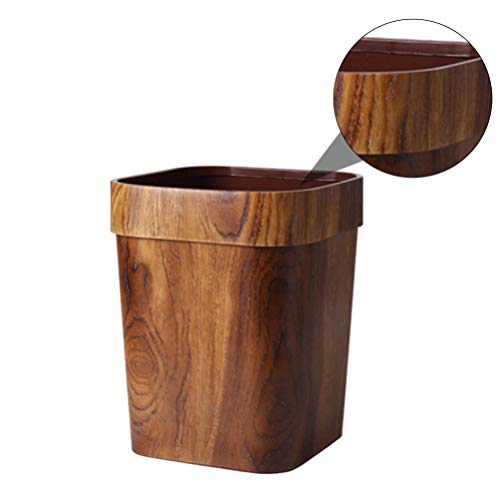 Prijenosna kanta za smeće kante za smeće mogu biti drvene drvena četvrtasta kanta za smeće s ukrasnim metalnim nosačima kanta za smeće