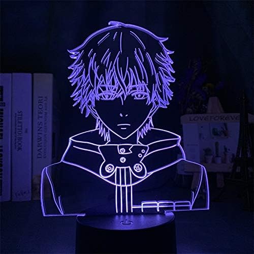 3ech 3ECH LED noćno svjetlo anime Tokio Ghoul Ken Kaneki Njega kože lica noćno svjetlo za dekor čitaonice rođendanski poklon za djecu