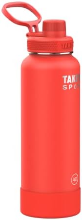 Takeya Sport vrhunska kvaliteta Trostruki zid izolirana boca s vodom s poklopcem od izljeva, 40 unci, pro vatra