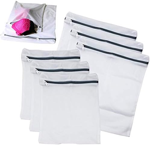 Odjeća za donje rublje od 6 pakiranja mrežastog donjeg rublja čišćenje rublja i organizatori prozirne prošivene vrećice s patentnim