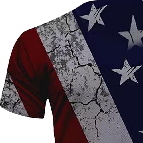 Xxbr muški dan neovisnosti košulje kratkih rukava, muškarci 4. srpnja američke zastave vrhovi casual tiskanih majica majice majice