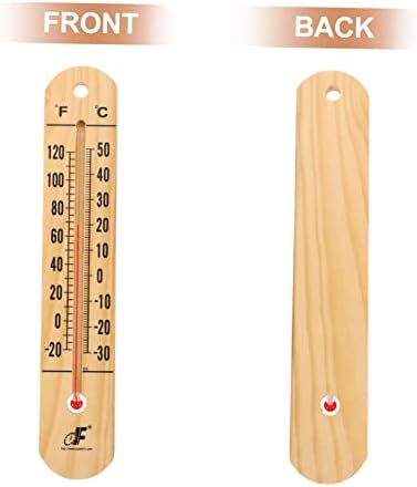 Sobna temperatura za mjerenje temperature drva višenamjenski bež higrometar unutarnja garaža s visećim drvenim indikatorom ured tradicionalni