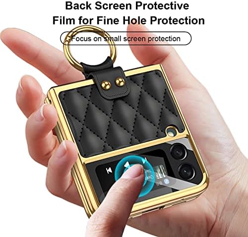 Izuzetno tanka dijamantna kožna torbica od 9 do 5 do 5, zaštitni poklopac objektiva kamere od stakla od 9 do prstena, lagana dvostupanjska