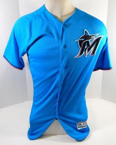 Miami Marlins Jeff Lindgren 2 Igra je izdana Blue Jersey 40 DP22208 - Igra korištena MLB dresova
